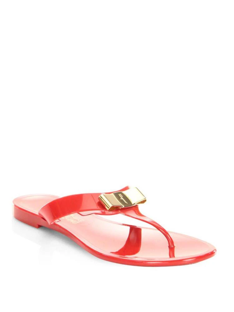 商品Salvatore Ferragamo|Salvatore Ferragamo - Farelia Slip-On Flip Flops,价格¥742,第1张图片