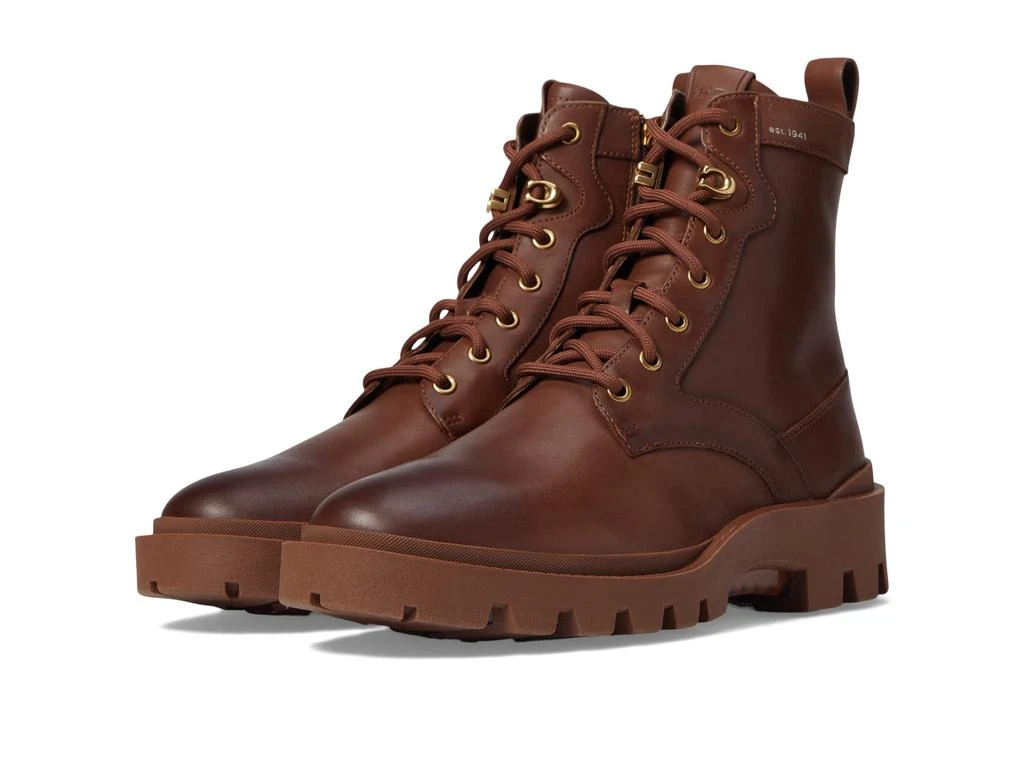 商品Coach|CitySole Leather Burnished Lace-Up Boot,价格¥2339,第1张图片