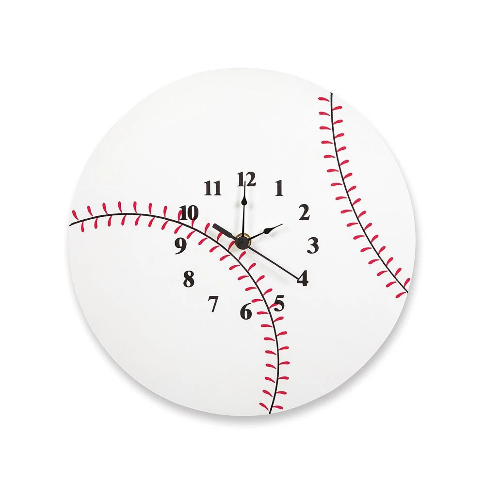 商品Trend Lab|Baseball Shape Wall Clock,价格¥134,第1张图片