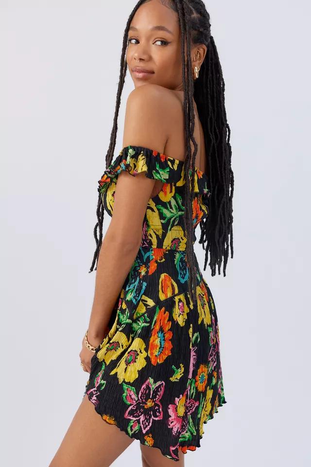 UO Aubrey Off-The-Shoulder Mini Dress商品第1张图片规格展示