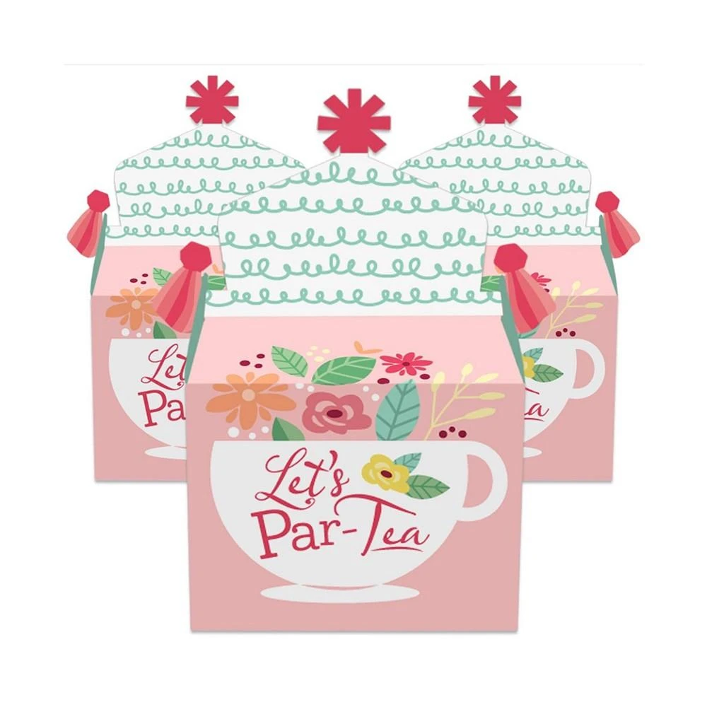 商品Big Dot of Happiness|Floral Let's Par-Tea - Treat Box Party Favors - Garden Tea Gable Boxes - 12 Ct,价格¥142,第2张图片详细描述