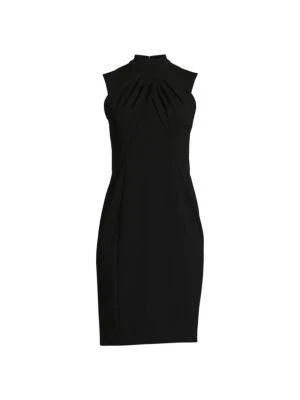 商品Calvin Klein|Solid Sheath Dress,价格¥200,第3张图片详细描述