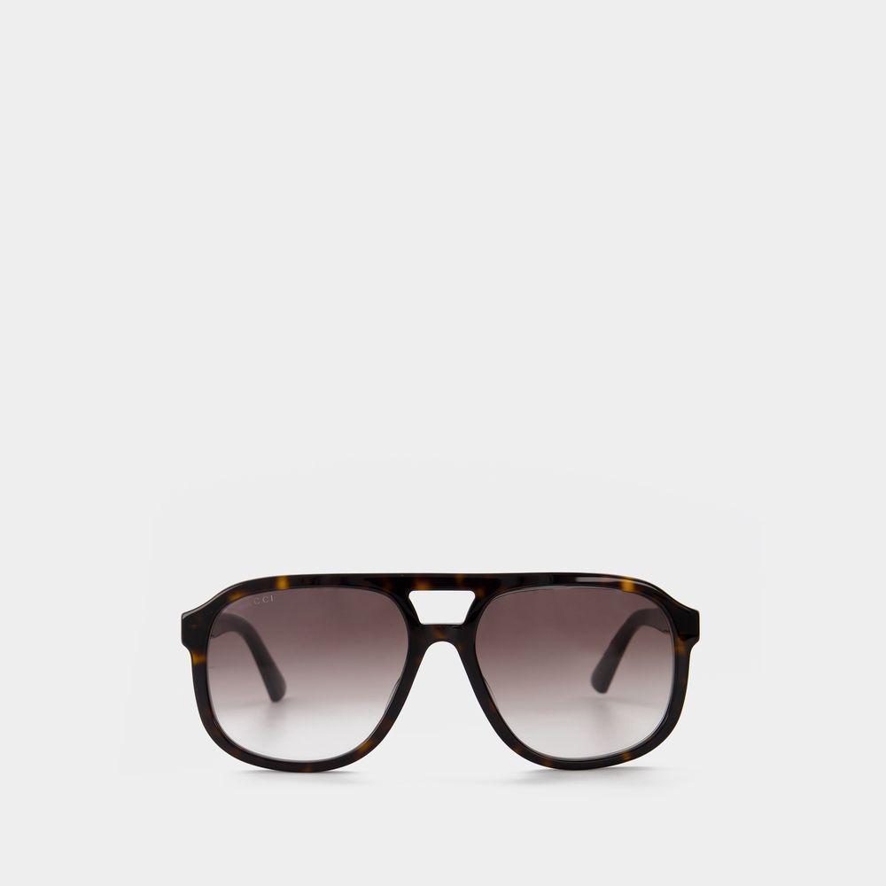 商品Gucci|Sunglasses in Brown Acetate,价格¥3457,第1张图片