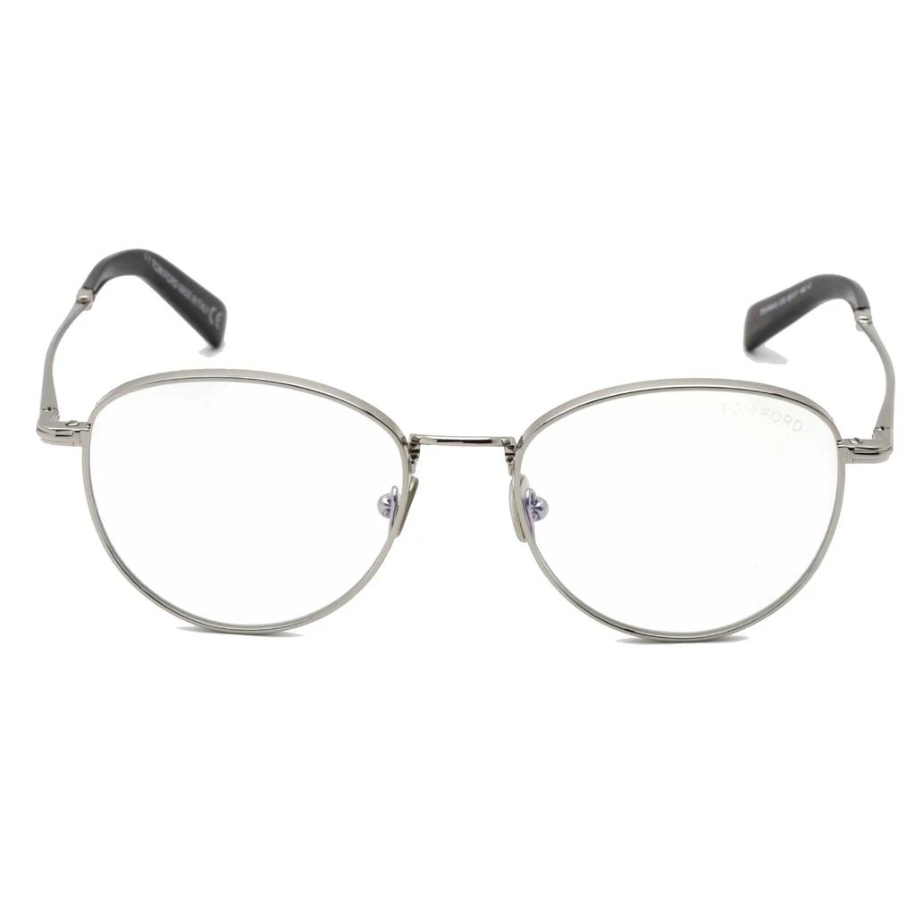 商品Tom Ford|Tom Ford Men's Eyeglasses - Shiny Palladium Full-Rim Oval Metal Frame | FT5749-B 016,价格¥743,第2张图片详细描述