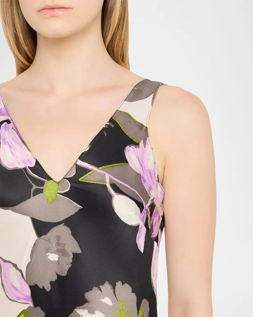 商品Natori|Tsubaki Sleeveless Floral-Print Midi Slip Dress,价格¥1301,第5张图片详细描述