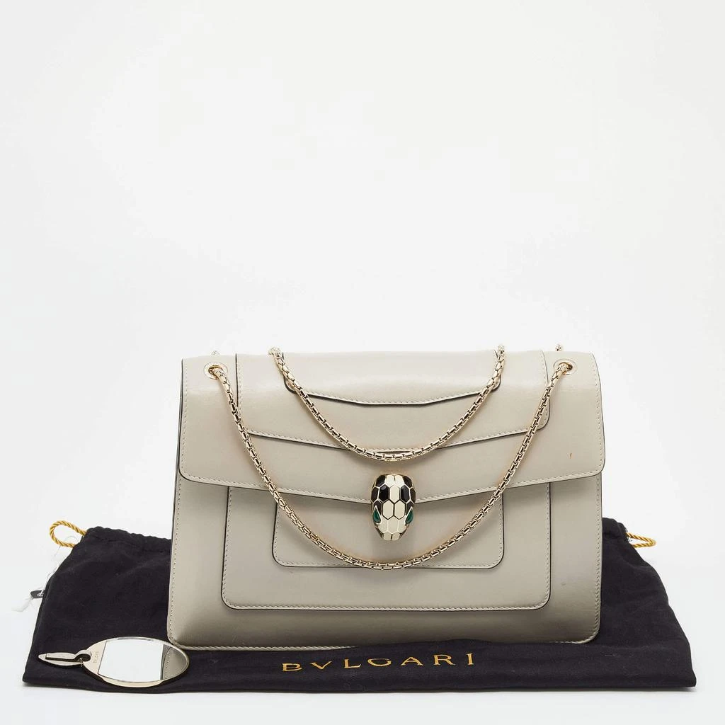 Bvlgari Off-White Leather Medium Serpenti Forever Shoulder Bag 商品