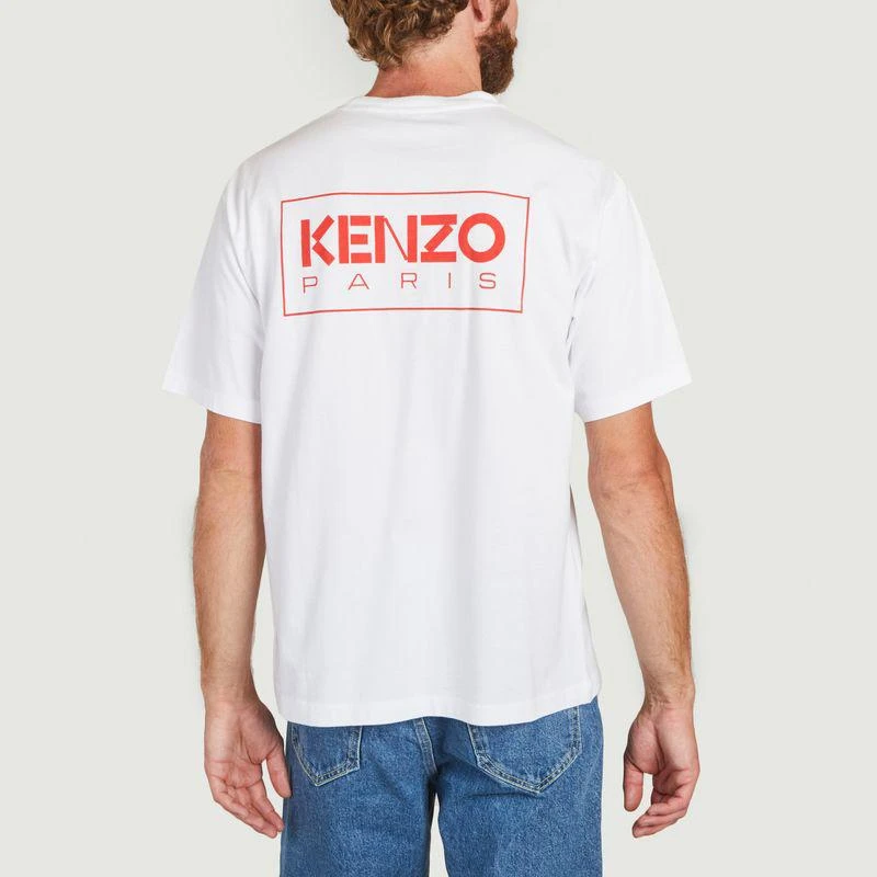 商品Kenzo|Oversize Kenzo Paris cotton T-shirt WHITE Kenzo,价格¥1215,第3张图片详细描述