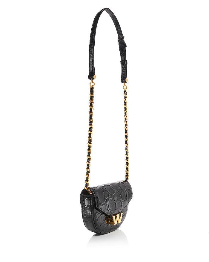 商品Alexander Wang|W Legacy Croc Embossed Saddle Crossbody,价格¥4161,第4张图片详细描述