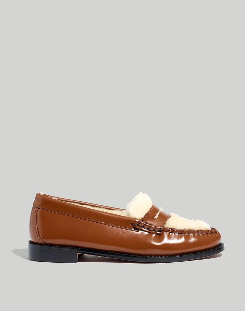 商品G.H. Bass|G.H.BASS Whitney Shearling-Lined Penny Loafers,价格¥1183,第2张图片详细描述