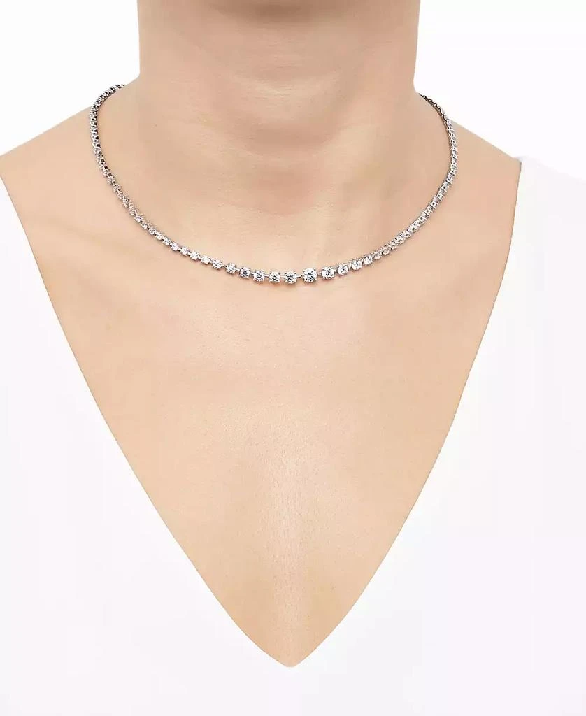 商品Grown With Love|Lab Grown Diamond Graduated 16" Collar Necklace (7 ct. t.w.) in 14k White Gold,价格¥29914,第2张图片详细描述