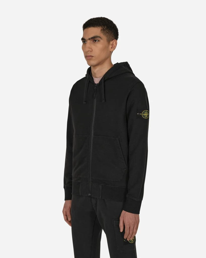 商品Stone Island|男式 染色拉链连帽卫衣 黑色,价格¥2317,第2张图片详细描述