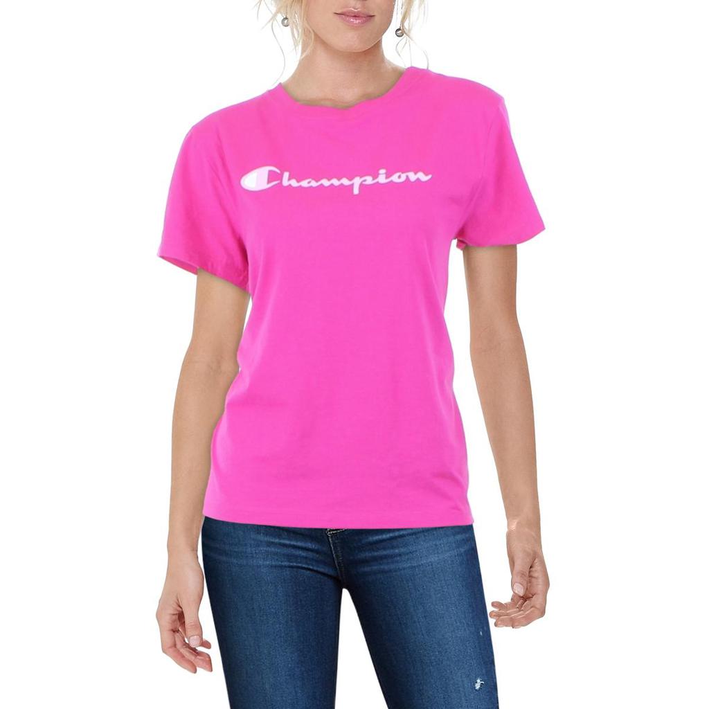 Champion Womens Crewneck Knit Graphic T-Shirt商品第2张图片规格展示