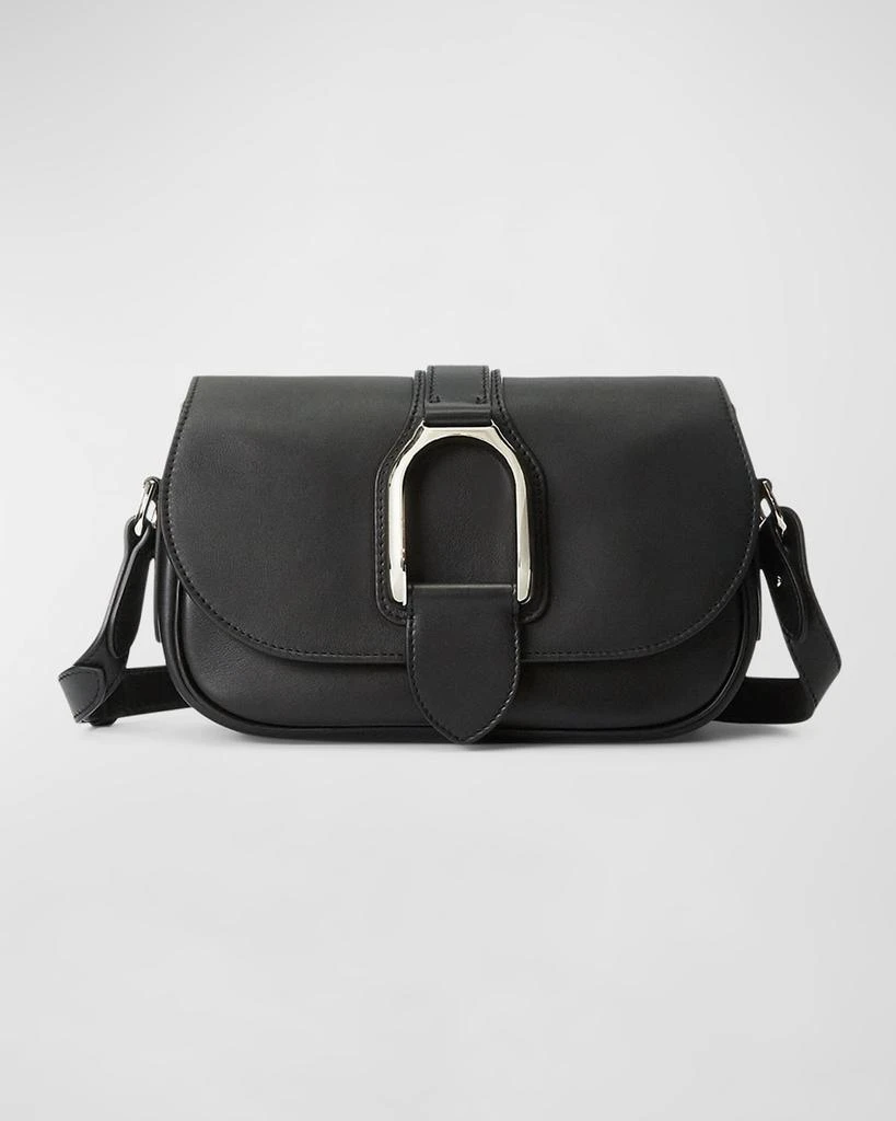 商品Ralph Lauren|Welington Flap Leather Shoulder Bag,价格¥14066,第1张图片