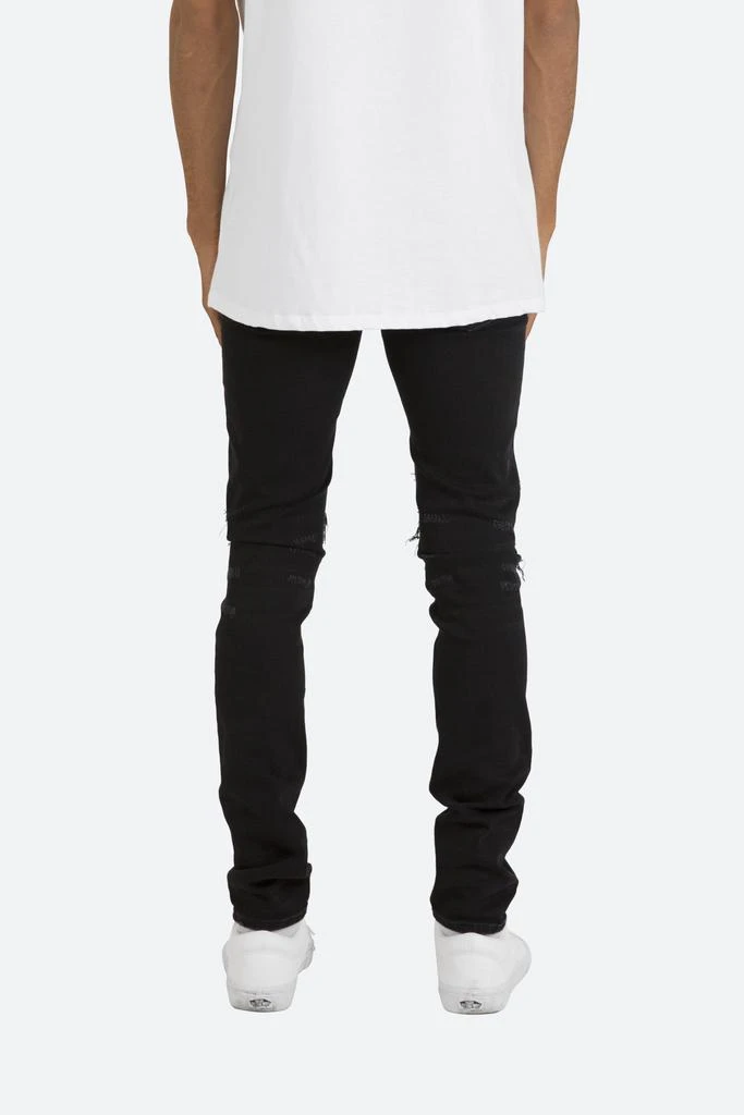 X284 Moto Skinny Denim - Black/Purple 商品