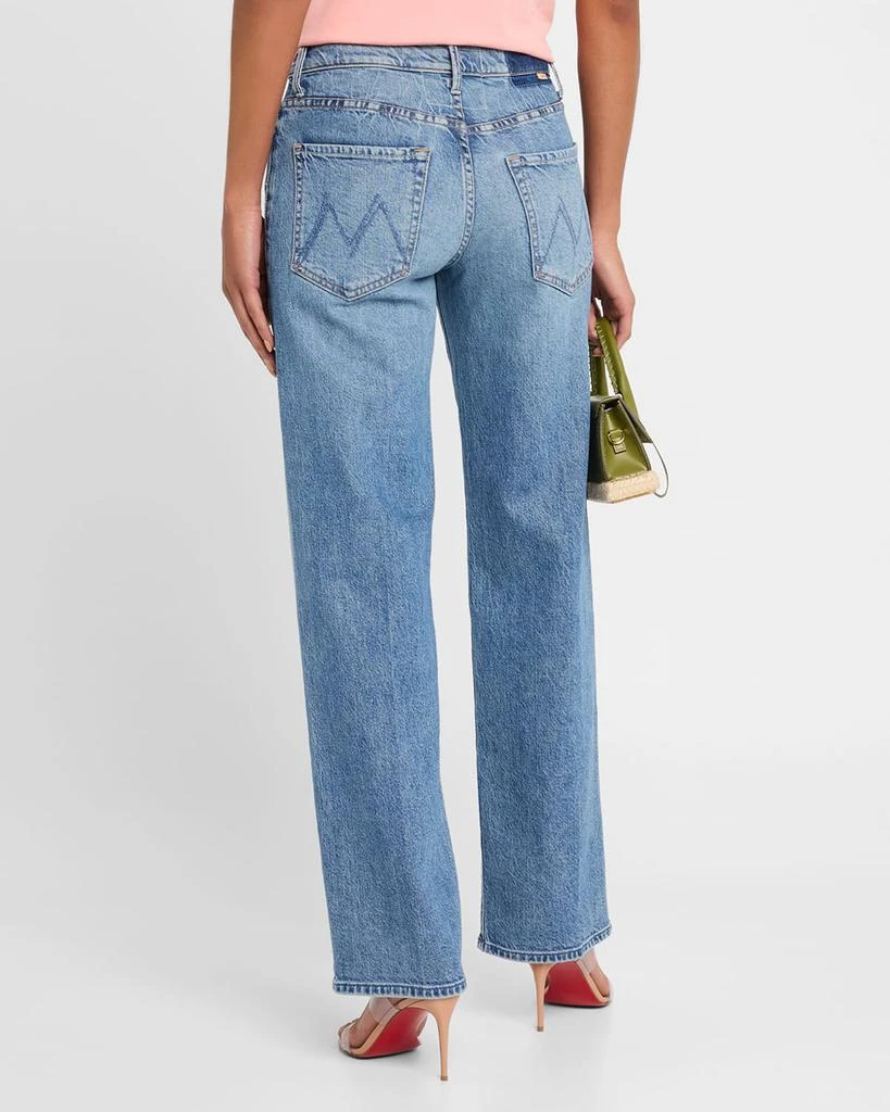 商品MOTHER|Lil' Mid-Rise Tunnel Vision Sneak Jeans,价格¥2061,第3张图片详细描述