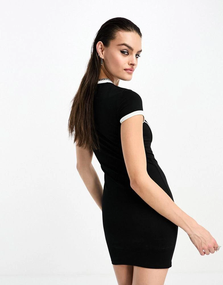 商品Bershka|Bershka sporty mini dress in black,价格¥194,第3张图片详细描述