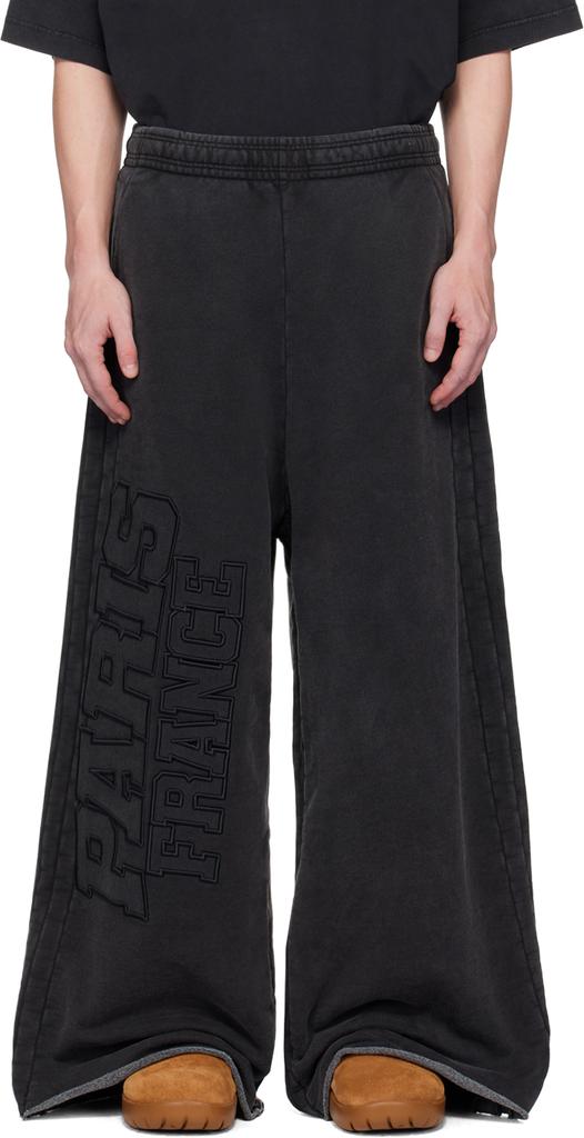 【関税込み】VETEMENTS ブラック Paris XXXL フーディ VETEMENTS☆関税込☆ブラック Paris XXXL コットン フーディ