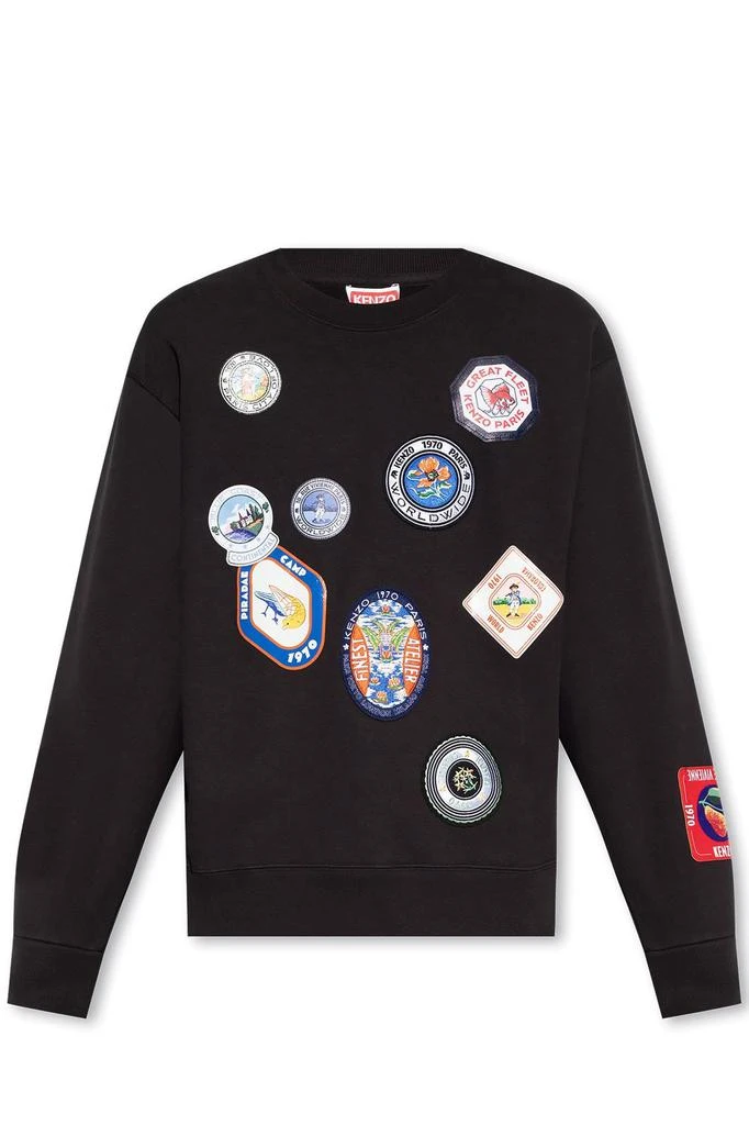 商品Kenzo|Kenzo Patch Detailed Crewneck Sweatshirt,价格¥2329,第1张图片