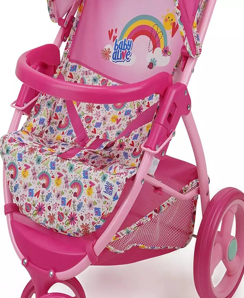 商品Baby Alive|Pink And Rainbow Doll Jogging Stroller,价格¥300,第2张图片详细描述