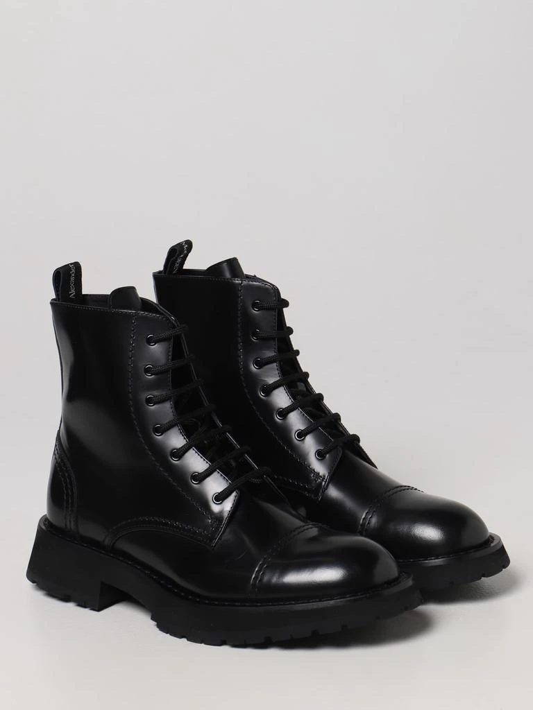 商品Alexander McQueen|Alexander McQueen brushed leather ankle boots,价格¥5602,第2张图片详细描述