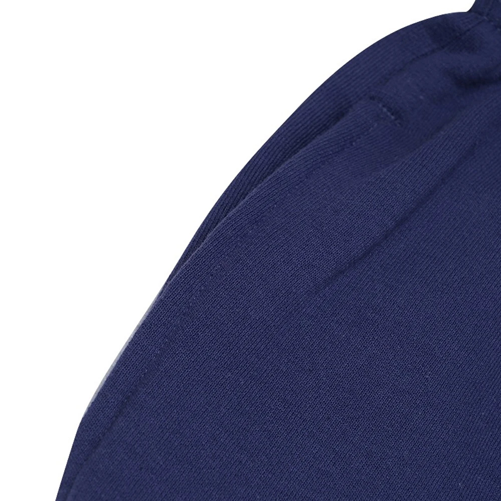 Champion 男士蓝色左腿竖版草写logo纯色加绒运动裤 athletics线 GF22H-586296-93O 商品