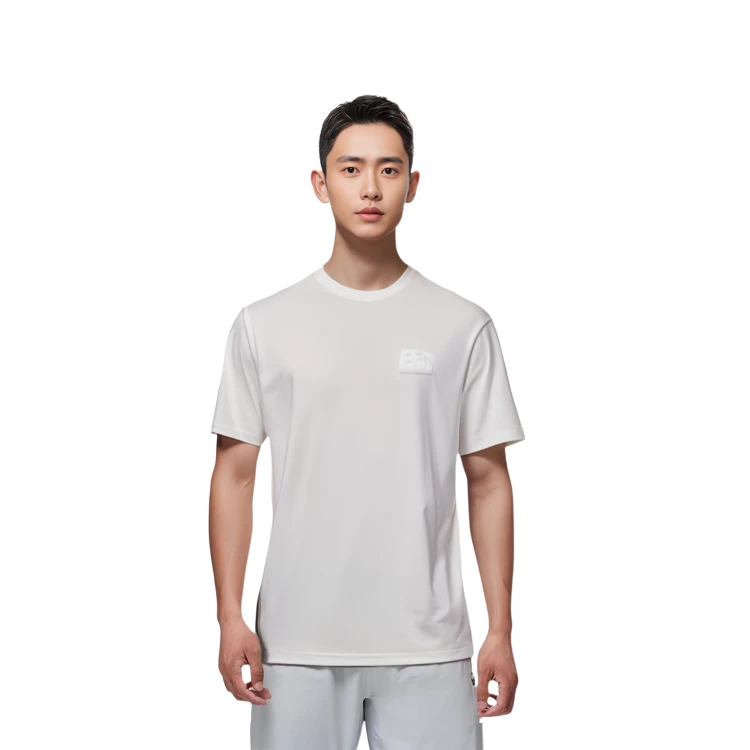 商品[国内直发] Balenciaga|巴黎世家 纯色Logo标饰短袖T恤 常规版型 男款 白色,价格¥2504,第4张图片详细描述