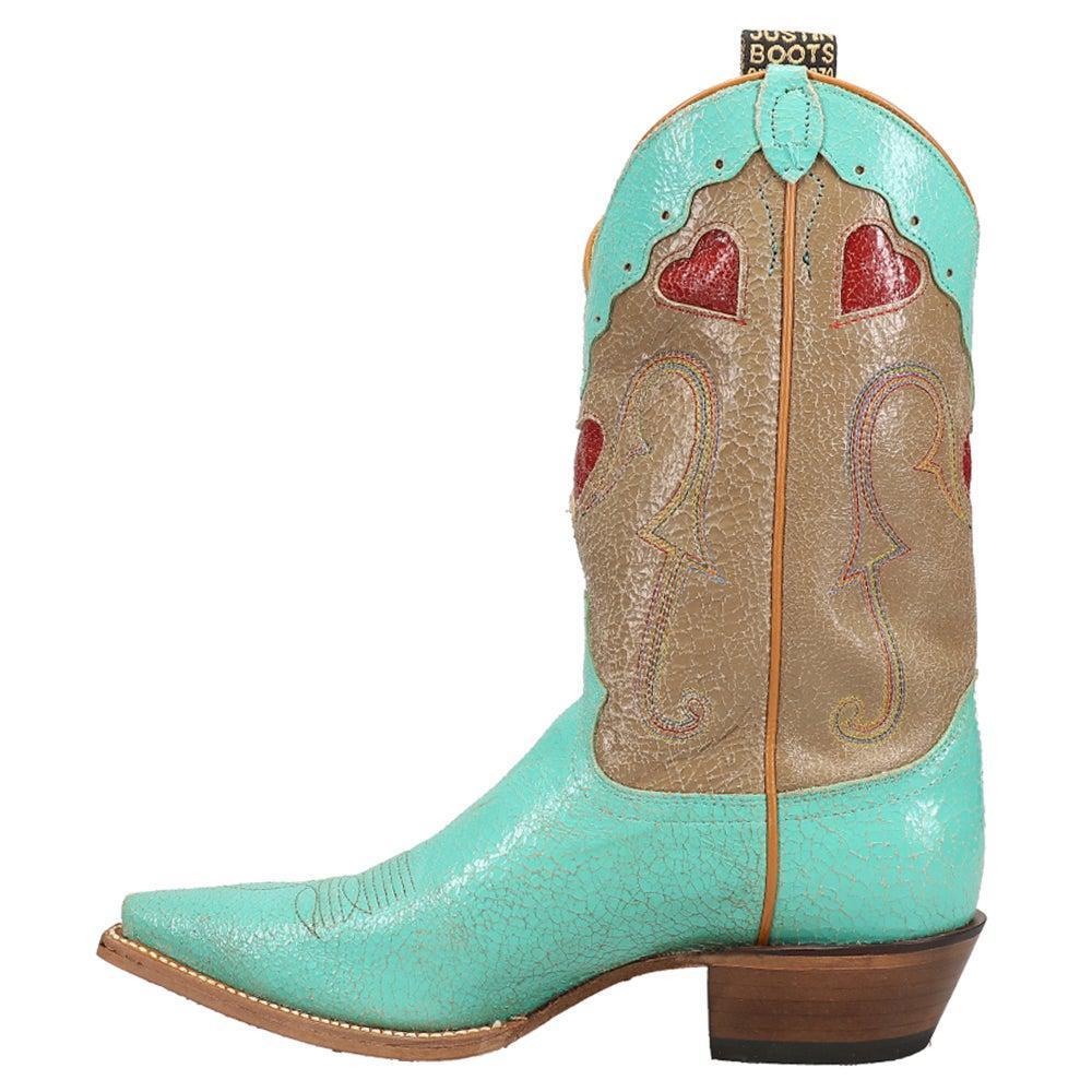 商品Justin Boots|Mosaic Graphic Pointed Toe Cowboy Boots,价格¥968,第5张图片详细描述