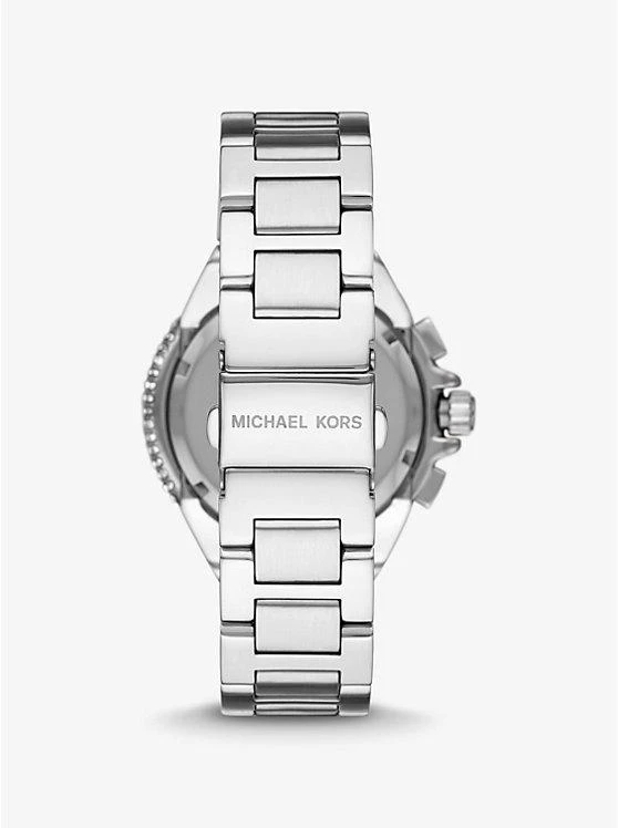 商品Michael Kors|Oversized Camille Pavé Silver-Tone Watch,价格¥1654,第3张图片详细描述