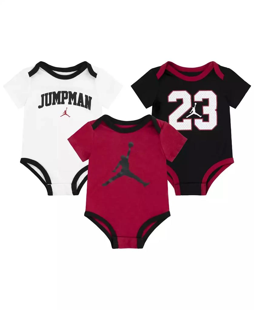 商品Jordan|Baby Boys 3-Pack Jumpman 23 Bodysuits,价格¥235,第1张图片