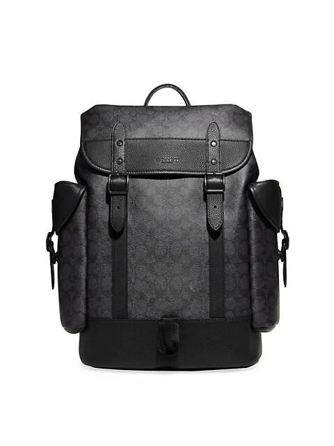 商品Coach|Hitch Coated Canvas & Leather Backpack,价格¥4479,第1张图片