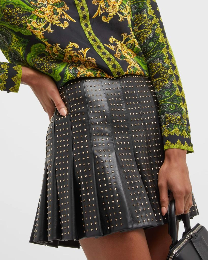 Carter Vegan Leather Studded Mini Skirt 商品