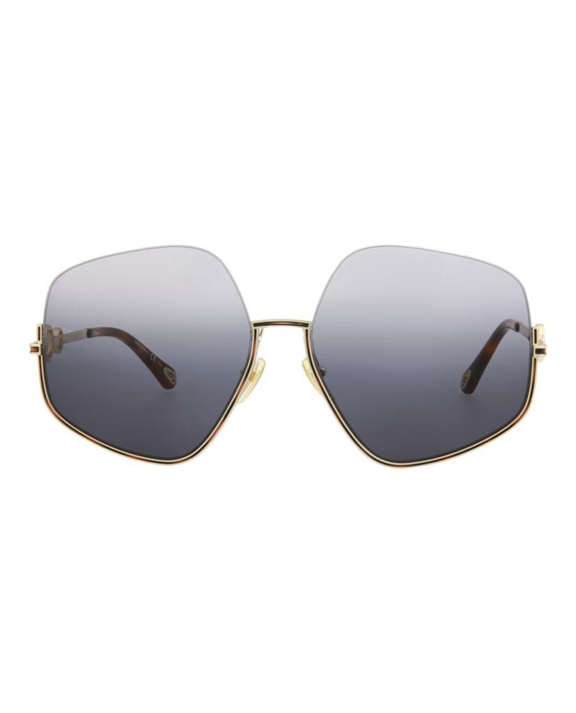 商品Chloé|Chloe Square-Frame Metal Sunglasses,价格¥1131,第1张图片