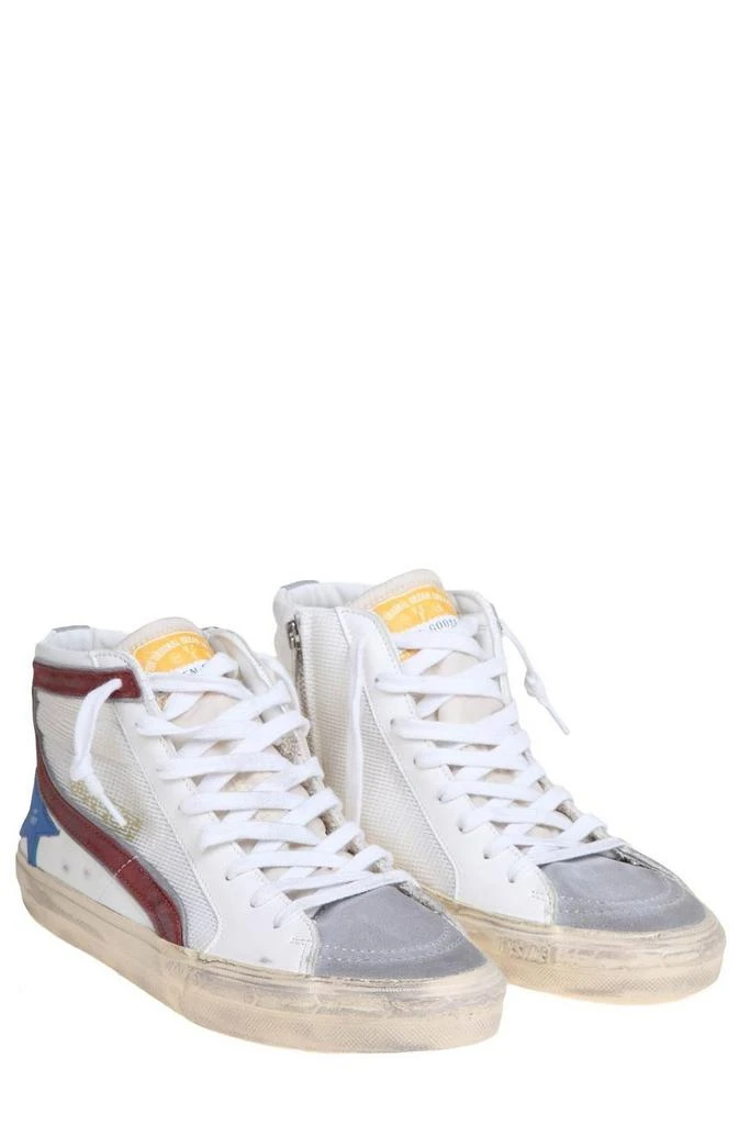 商品Golden Goose|Golden Goose Deluxe Brand Star Patch Distressed Slide Sneakers,价格¥3105,第3张图片详细描述