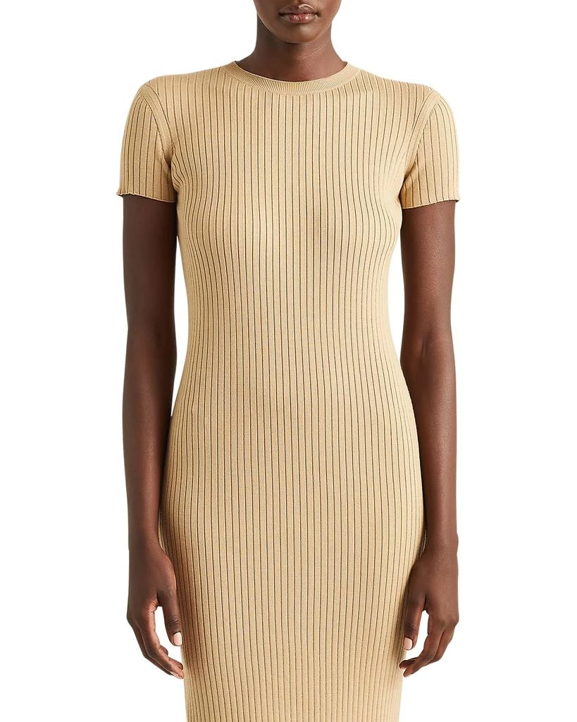 商品Ralph Lauren|Rib-Knit Bodycon Wool-Silk Day Dress,价格¥2892,第2张图片详细描述