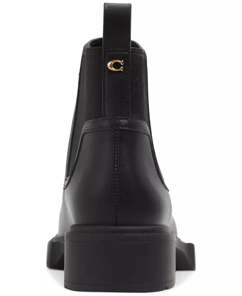 商品Coach|Women's Lenora Pull On Lug Sole Chelsea Booties,价格¥1123,第3张图片详细描述