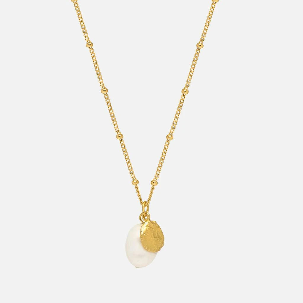 商品ESTELLA BARTLETT|Estella Bartlett Gold-Plated Textured Coin and Pearl Charm Necklace,价格¥148,第1张图片