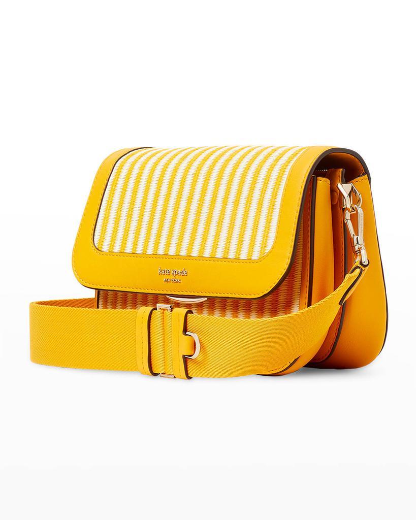 商品Kate Spade|buddie medium striped straw shoulder bag,价格¥2437,第7张图片详细描述