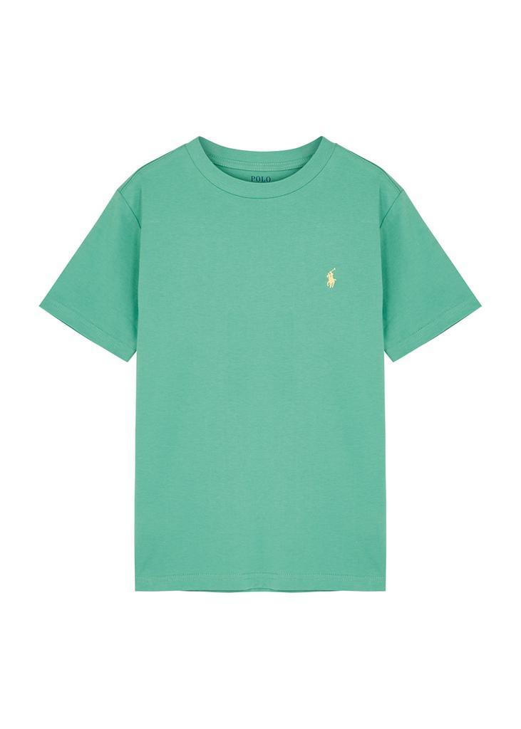 商品Ralph Lauren|KIDS Green logo cotton T-shirt,价格¥367,第1张图片