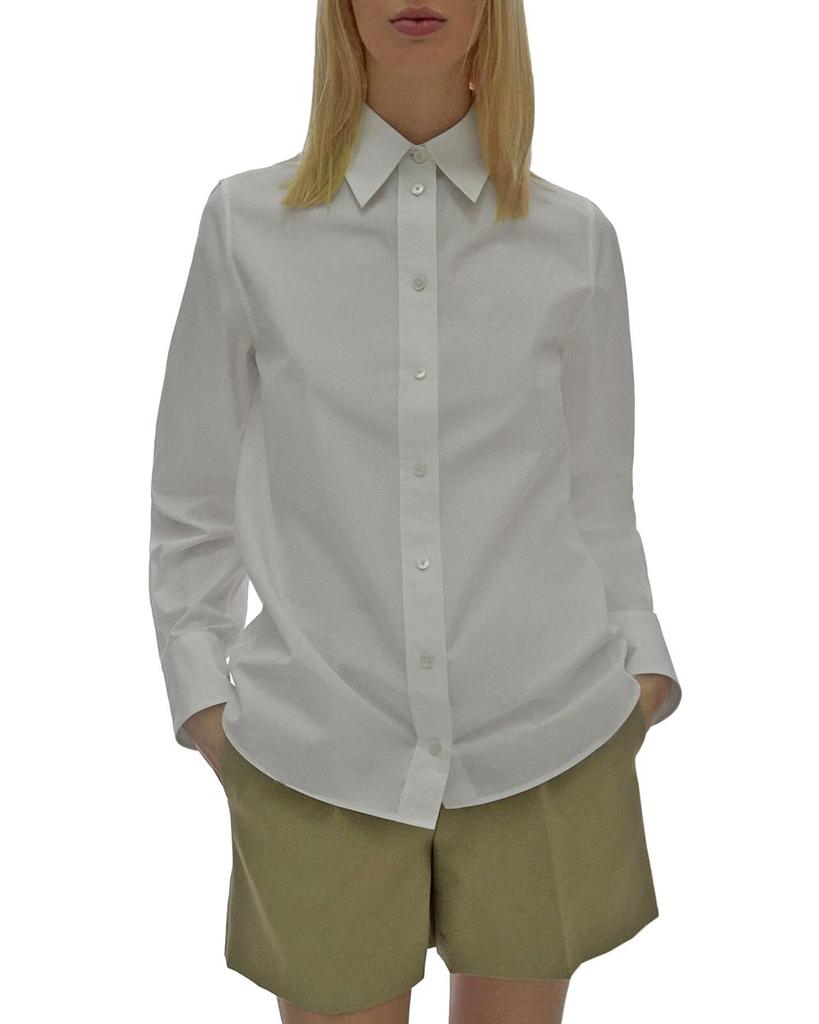 Slit Collar Button Front Shirt商品第1张图片规格展示
