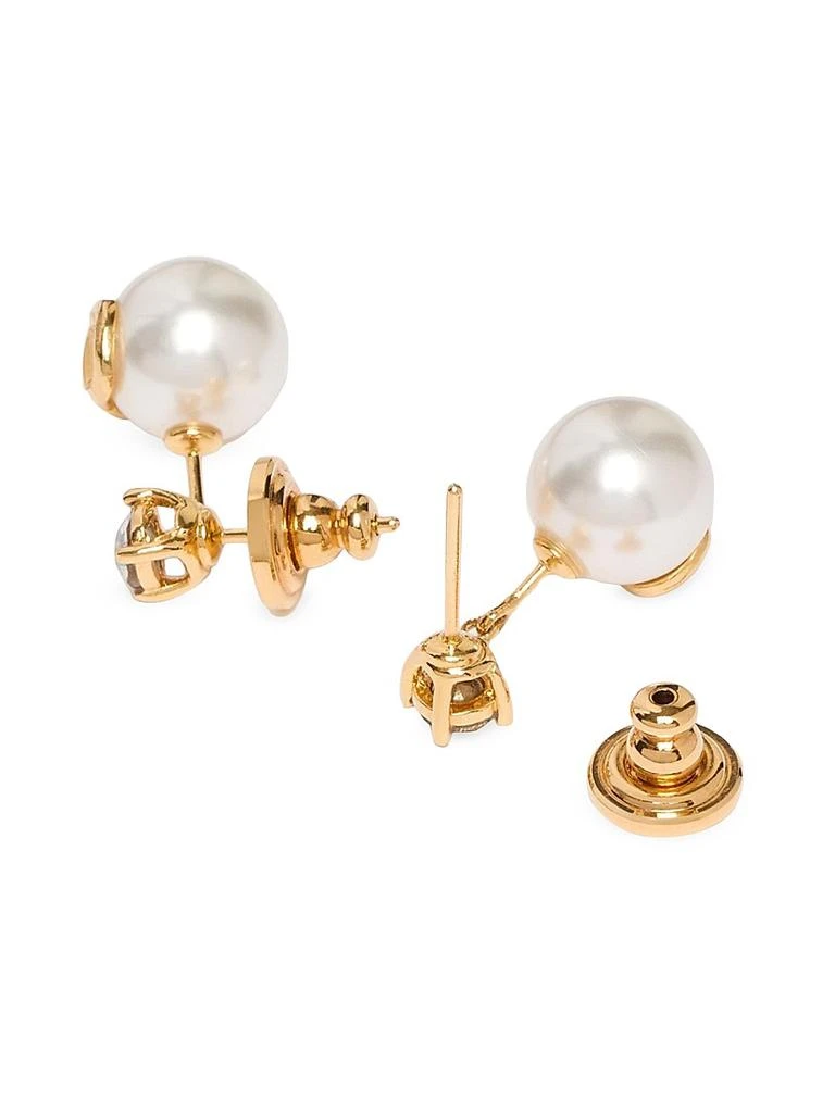 商品Valentino|VLogo Signature Earrings in Metal, Swarovski Crystals and Resin Pearls,价格¥3624,第4张图片详细描述