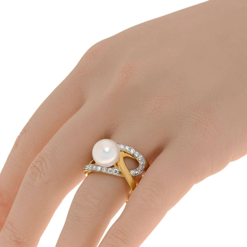 商品Assael|Assael Angela Cummings 18K Yellow Gold, South Sea Pearl and Diamond 0.84ct. tw. Statement Ring Sz. 7 ACR0049,价格¥28069,第2张图片详细描述