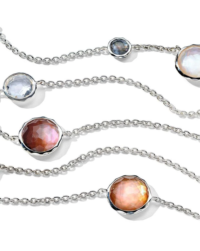 Sterling Silver 925 Lollipop® Multi Stone Long Statement Necklace, 40" 商品