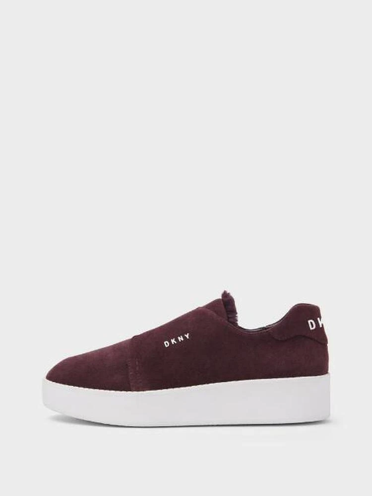 商品DKNY|Parker Suede Platform Slip On Sneaker,价格¥599,第1张图片