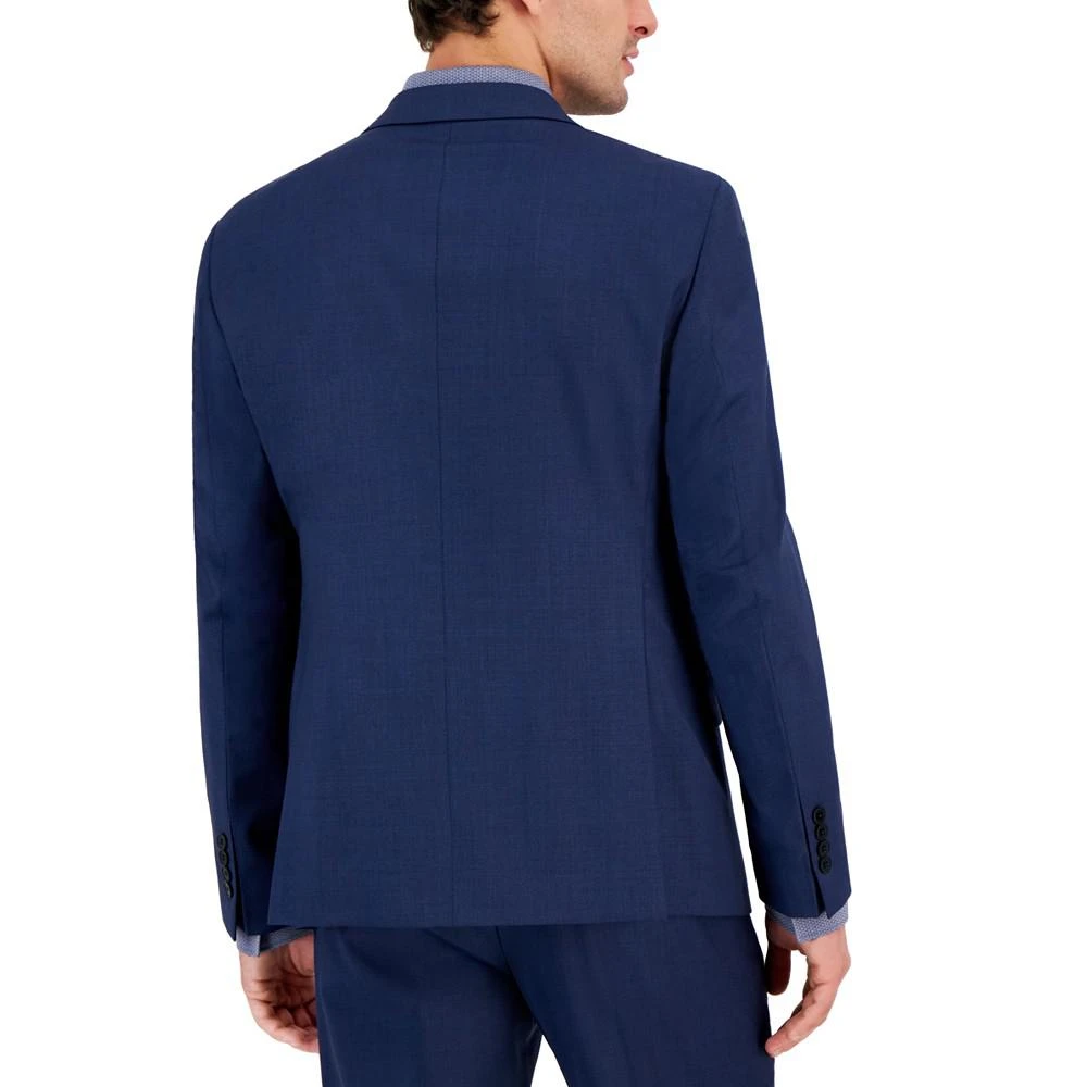 商品Armani Exchange|Men's Slim-Fit Blue Textured Wool Blend Suit Jacket,价格¥1421,第2张图片详细描述