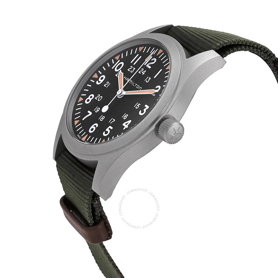 商品Hamilton|Khaki Field Hand Wind Black Dial Men's Watch H69529933,价格¥3346,第2张图片详细描述