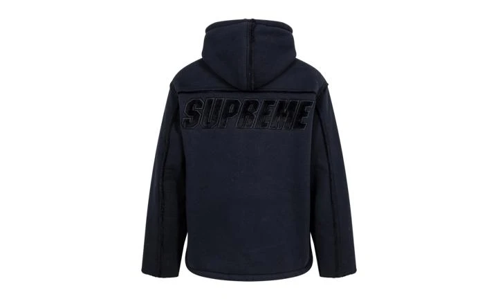 商品Supreme|Supreme Faux Shearling Hooded Jacket,价格¥4596,第4张图片详细描述