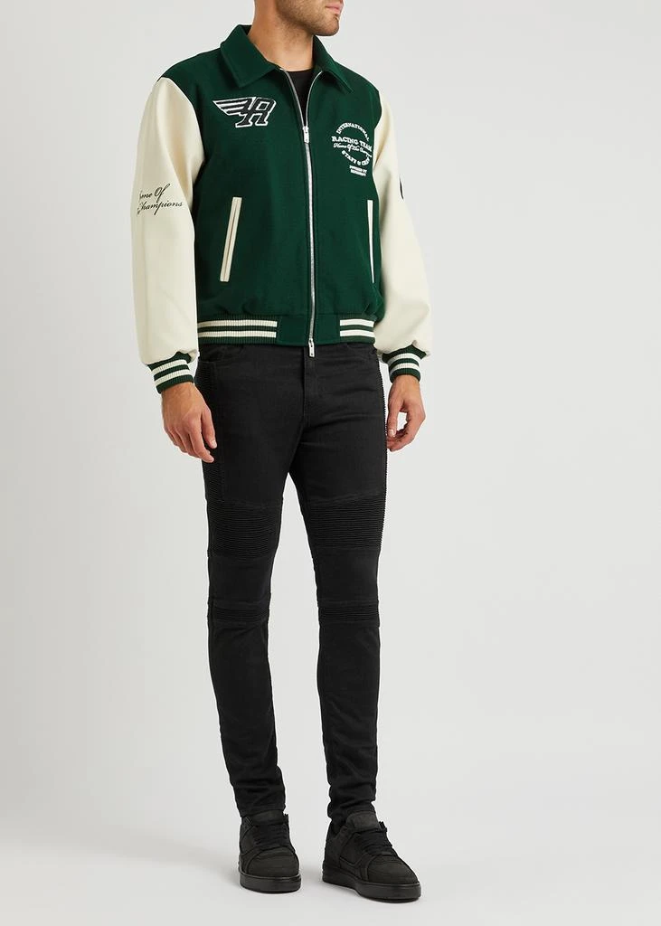 商品Represent|Wool-blend and faux leather varsity jacket,价格¥2458,第4张图片详细描述