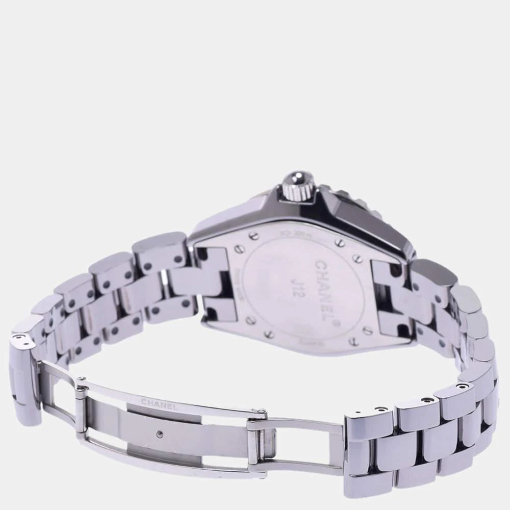 商品[二手商品] Chanel|Chanel Grey Stainless Steel And Ceramic J12 H2978 Quartz Women's Wristwatch 33 mm,价格¥21065,第4张图片详细描述