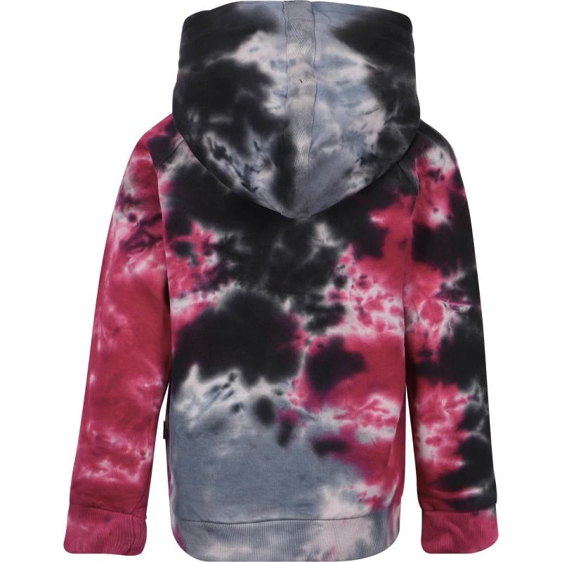 商品Munster|Tie dye print logo hoodie in dark blue and pink,价格¥423,第2张图片详细描述