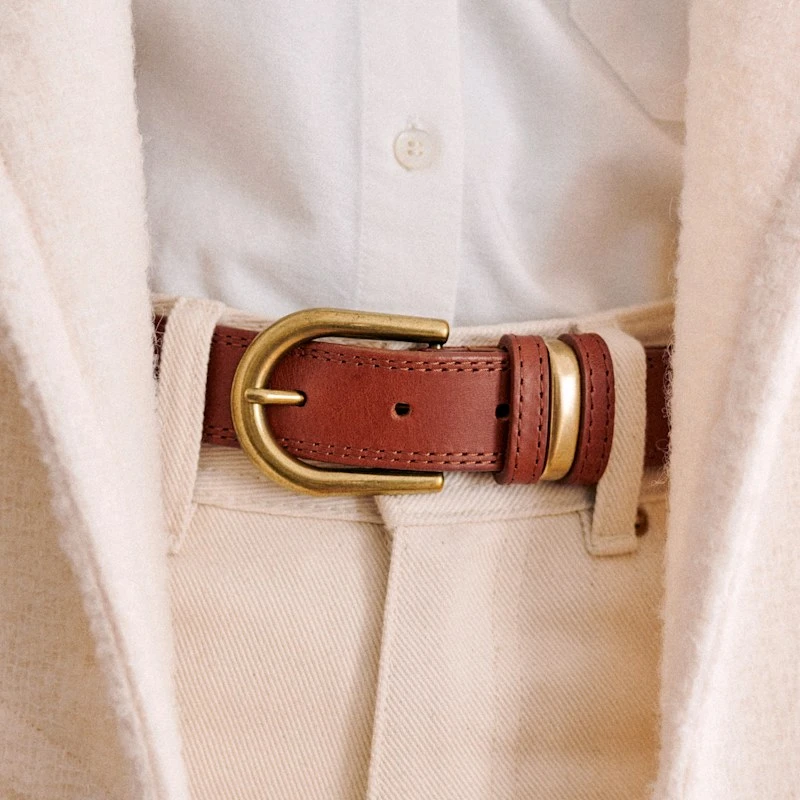 Sezane 女士棕色牛皮腰带 商品